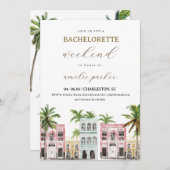 Charleston Bachelorette Einladung & Tour (Vorne/Hinten)