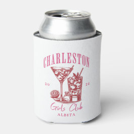 Charleston Bachelorette Wochenende pink Dosenkühler