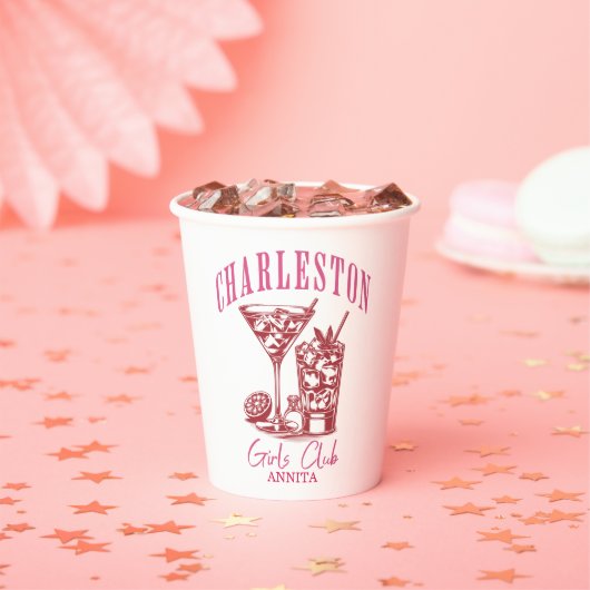 Charleston-Bacheloretter-Wochenende Pappbecher (Insitu)