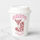 Charleston-Bacheloretter-Wochenende Pappbecher (Vorderseite)