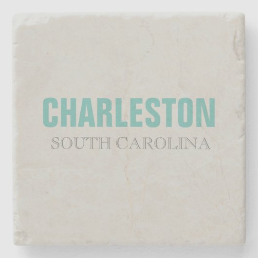 Charleston Beach Style Stone Untersetzer (Vorderseite)