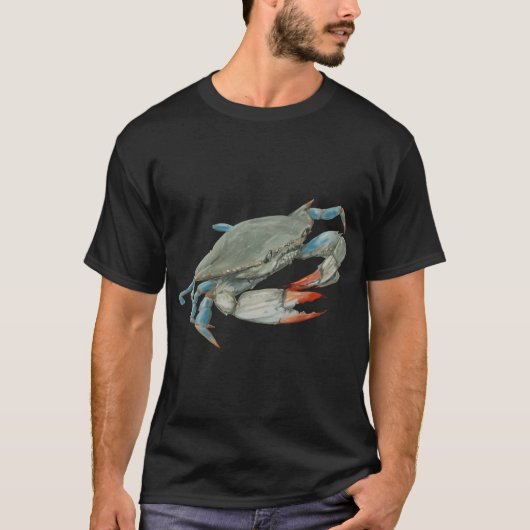 Charleston Blaue Krabbe T-Shirt (Vorderseite)