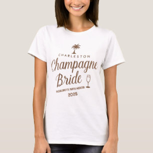 Charleston Champagne Braut   Benutzerdefinierte Ju T-Shirt