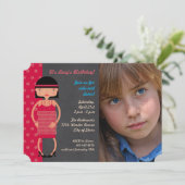 Charleston Chic Foto Einladung (Stehend Vorderseite)