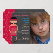 Charleston Chic Foto Einladung (Vorne/Hinten)