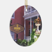 Charleston Christmas Ornament, Husk, Charleston Keramik Ornament (Rechts)