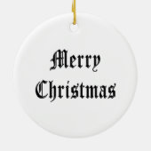 Charleston Christmas Ornament, Husk, Charleston Keramik Ornament (Hinten)