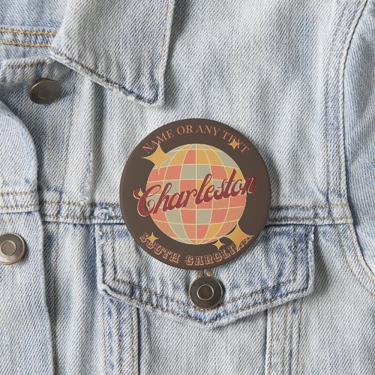 Charleston City South Carolina Button