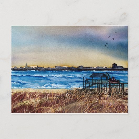 Charleston Coastline Postkarte (Vorderseite)