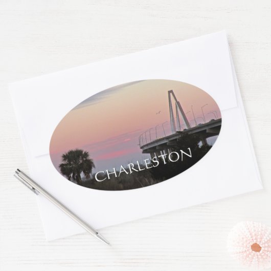 Charleston Cooper RIver Bridge Sunset Sticker (Umschlag)