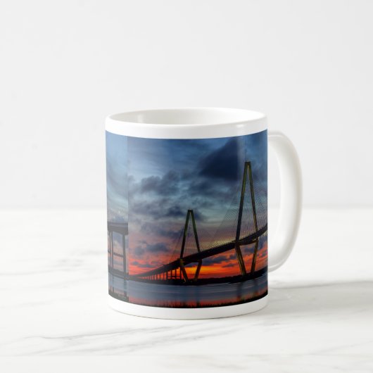 Charleston Fire like Sunset Coffee Tasse (VorderseiteRechts)