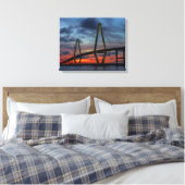 Charleston Fire like Sunset Leinwanddruck (Insitu (Schlafzimmer))