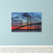 Charleston Fire like Sunset Leinwanddruck (Insitu (Holzboden))