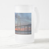 Charleston Fire like Sunset Mattglas Bierglas (VorderseiteRechts)