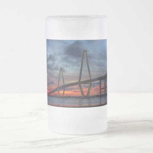 Charleston Fire like Sunset Mattglas Bierglas (Mittel)