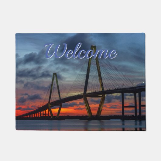 Charleston Fire like Sunset Welcome Doormat Fußmatte (Vorderseite)