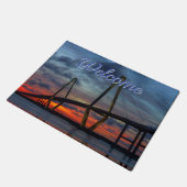 Charleston Fire like Sunset Welcome Doormat Fußmatte (Schrägansicht)