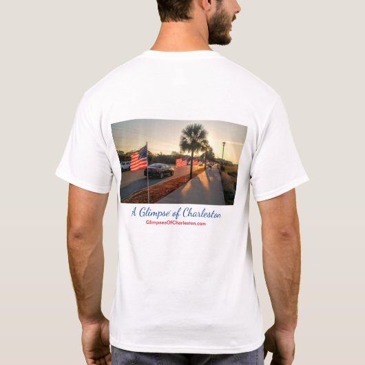 Charleston-Flaggen-Feier-T - Shirt -- Männer (Rückseite)