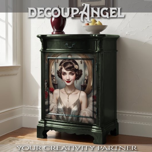 Charleston Flapper - Decoupage - Seidenpapier
