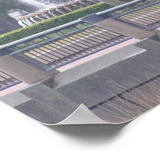 Charleston Fountain Poster (Ecke)