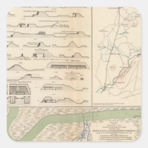Charleston Harbor, Armee der Potomac-Operationen Quadratischer Aufkleber