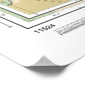 Charleston Harbor Nautical Chart 11524 Poster (Ecke)
