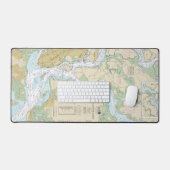 Charleston Harbor Nautical Chart 11524 Schreibtischunterlage (Tastatur & Maus)