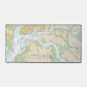 Charleston Harbor Nautical Chart 11524 Schreibtischunterlage (Vorderseite)