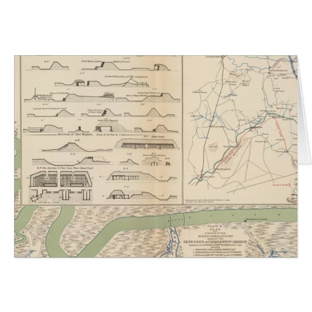 Charleston Harbour, Armee der Potomac-Operationen (Vorderseite (Horizontal))