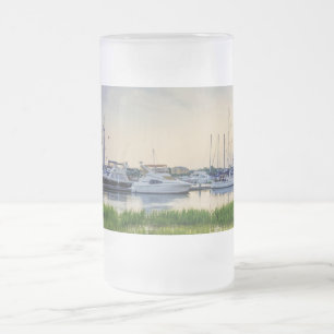 Charleston Harbour Boats Sunset Mattierte Tasse