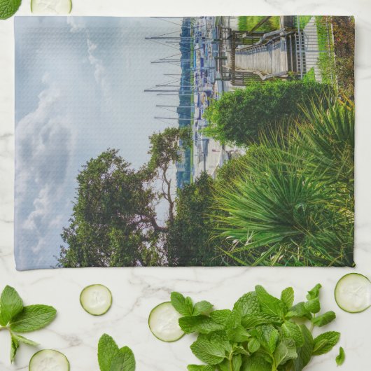 Charleston Harbour Geschirrtuch (Gefaltet)