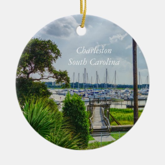 Charleston Harbour Keramik Ornament (Vorne)
