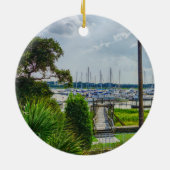 Charleston Harbour Keramik Ornament (Hinten)