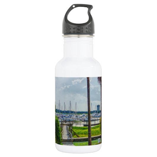 Charleston Harbour Water Flasche Edelstahlflasche (Vorderseite)