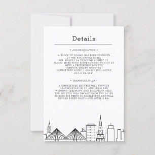 Charleston Hochzeit   Gästedetails Einladung