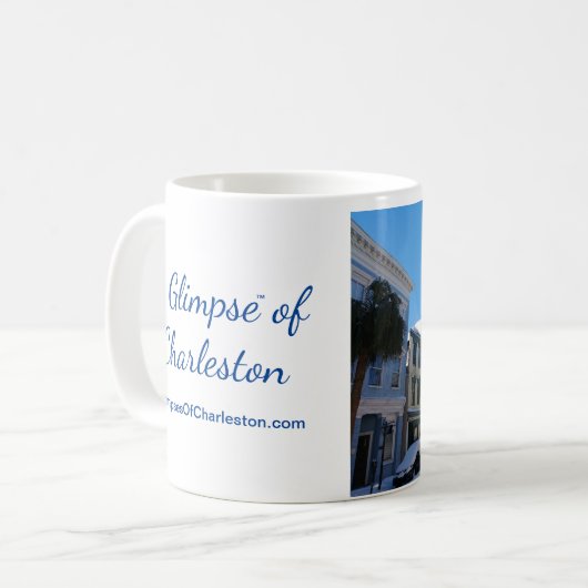 Charleston in der Schnee-Tasse Kaffeetasse (Vorderseite Links)