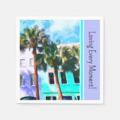 Charleston Junggeselinnen-Abschied Paper Napkin Serviette (Vorderseite)