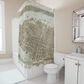 Charleston-Karte 1872 Duschvorhang (Beispiel)