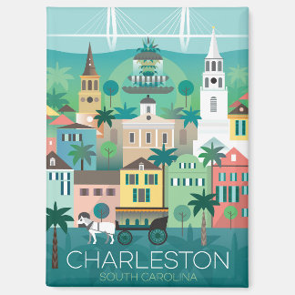 Charleston Kühlschrank Magnet