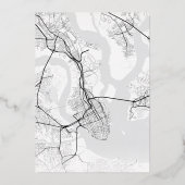 Charleston Liebe Locator | Hochzeitsstichtag speic Folieneinladung (Rückseite)