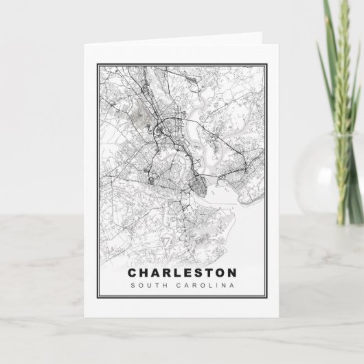 Charleston Map Karte (Vorderseite)