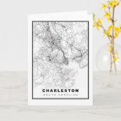 Charleston Map Karte (Gelbe Blume)