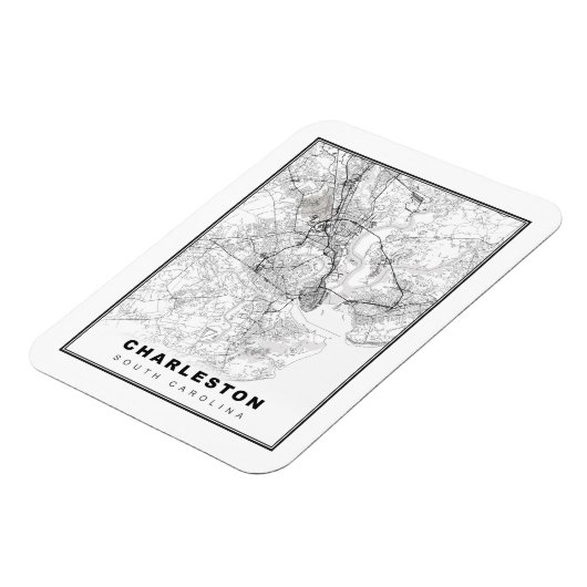 Charleston Map Magnet (Linke Seite)
