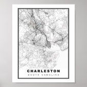 Charleston Map Poster (Vorne)