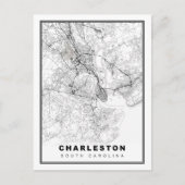 Charleston Map Postkarte (Vorderseite)