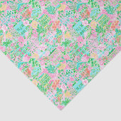 Charleston Pastel Preppy Palm Beach Pattern Print Seidenpapier (Ausschnitt)