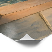 Charleston Pineappbrunnen Wasserfarbe Sonnenunterg Poster (Ecke)