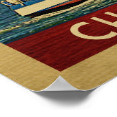 Charleston Poster Sailboat Vintag South Carolina (Ecke)