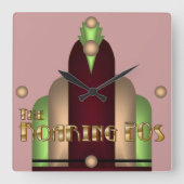 Charleston Quadratische Wanduhr (Vorderseite)