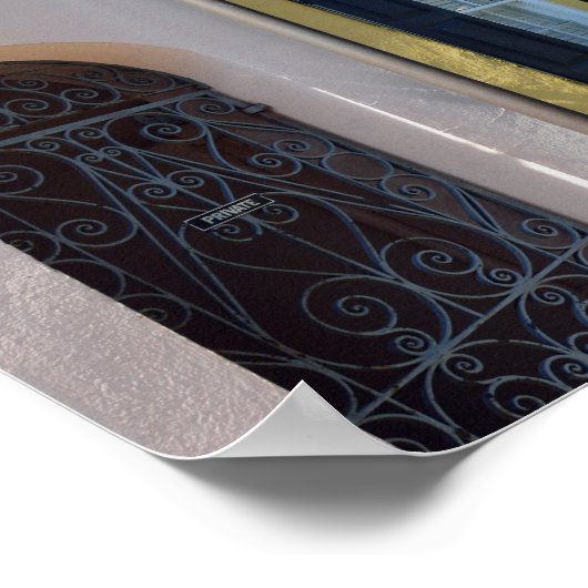 Charleston Rainbow Row Poster (Ecke)